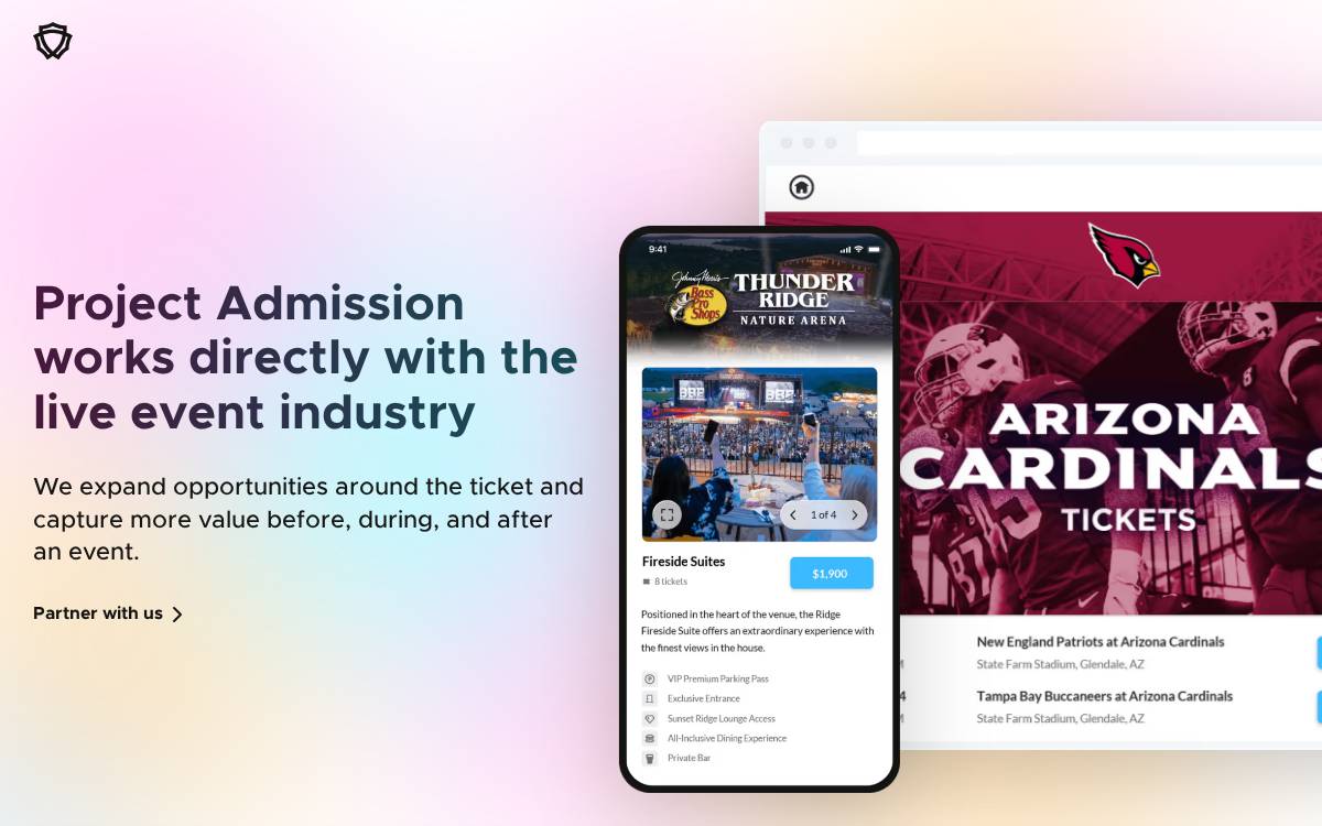 Project Admission website preview