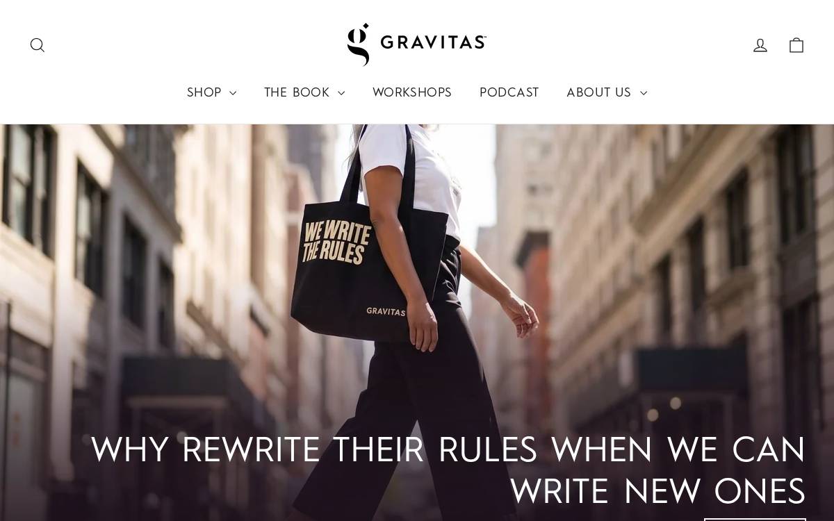 Project Gravitas website preview