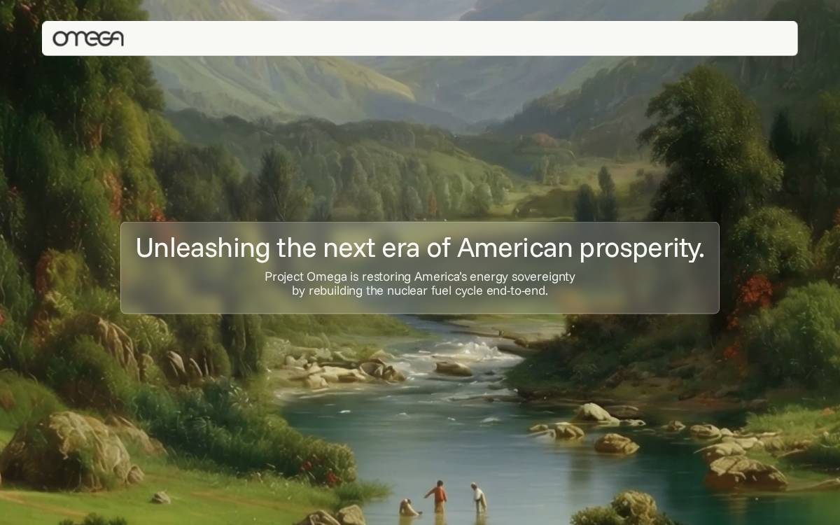 Project Omega website preview