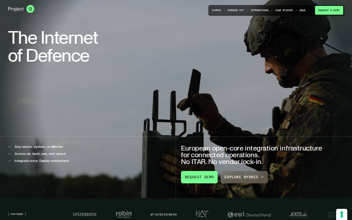 Project Q Acquired website preview