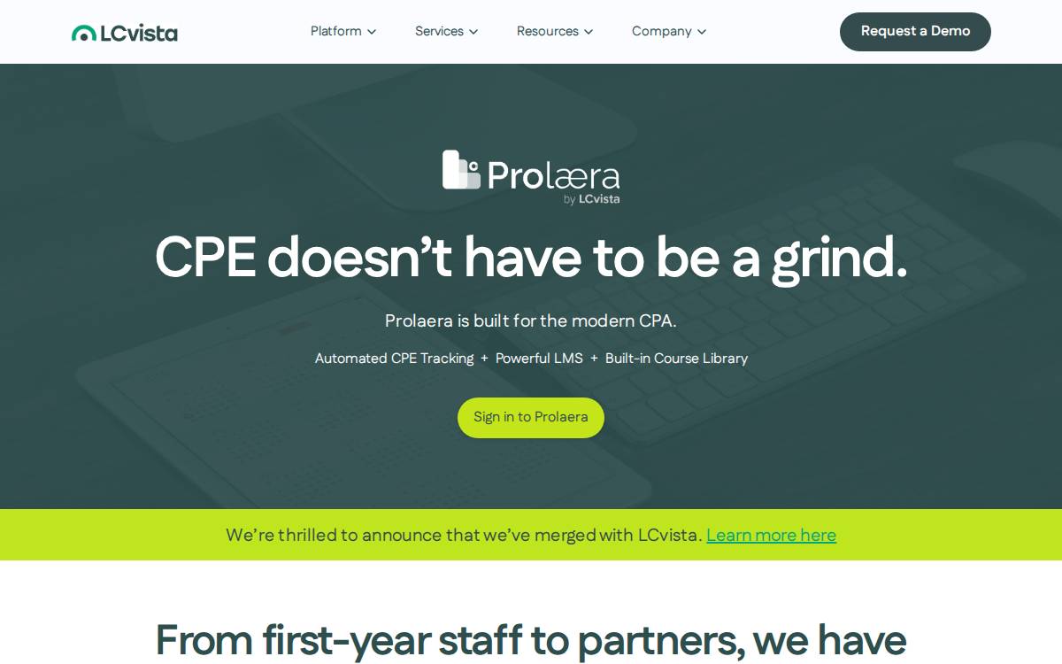 Prolaera website preview