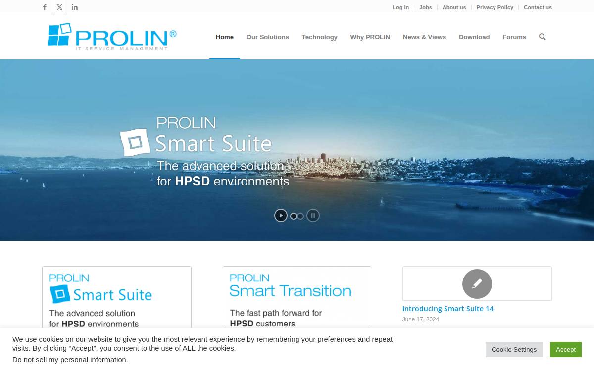 Prolin website preview