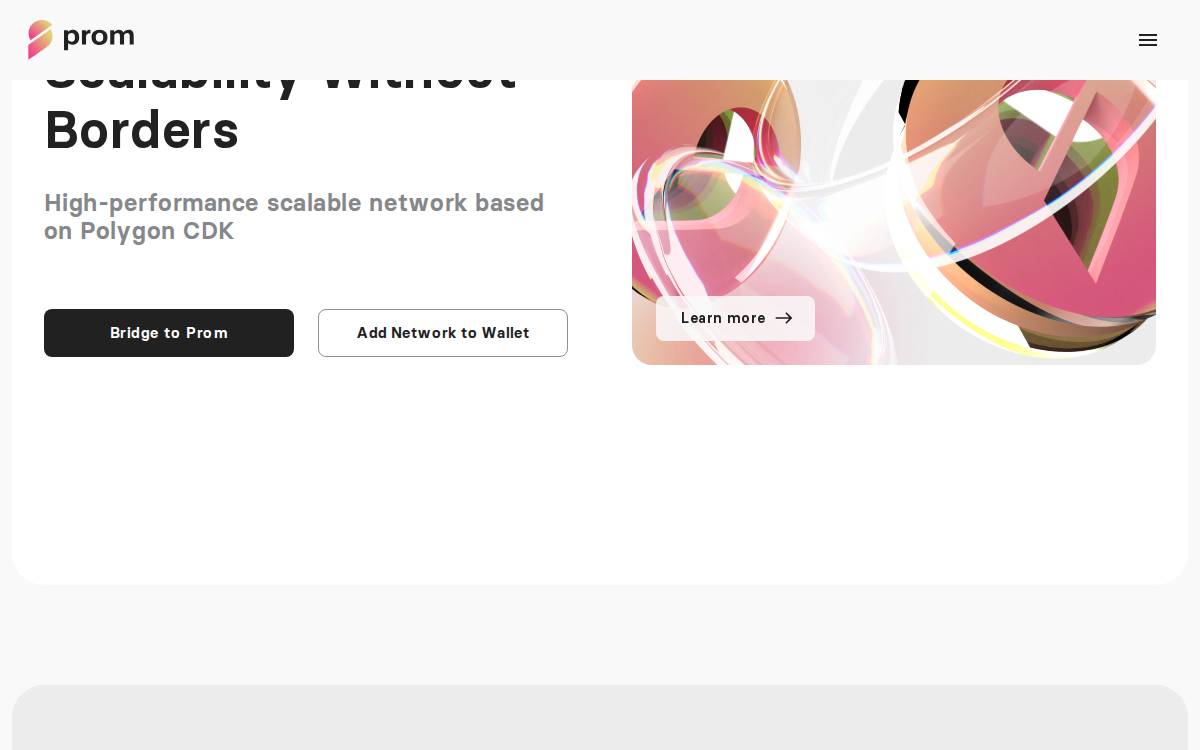 Prom website preview