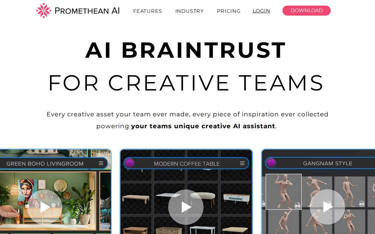 Promethean AI list view website preview