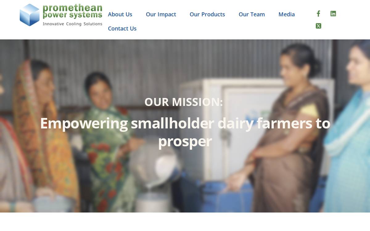 Promethean Power Systems website preview