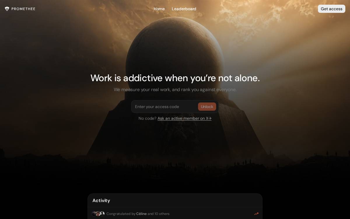 Promethee website preview