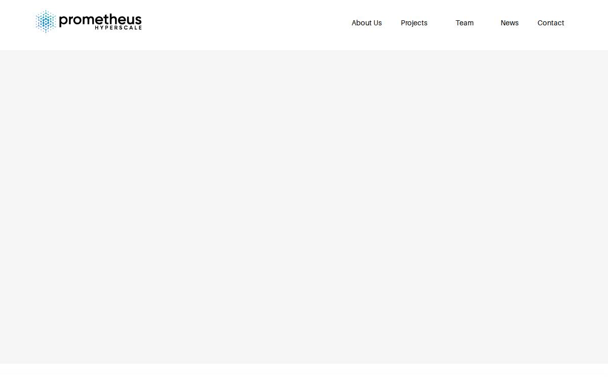 Prometheus Hyperscale website preview