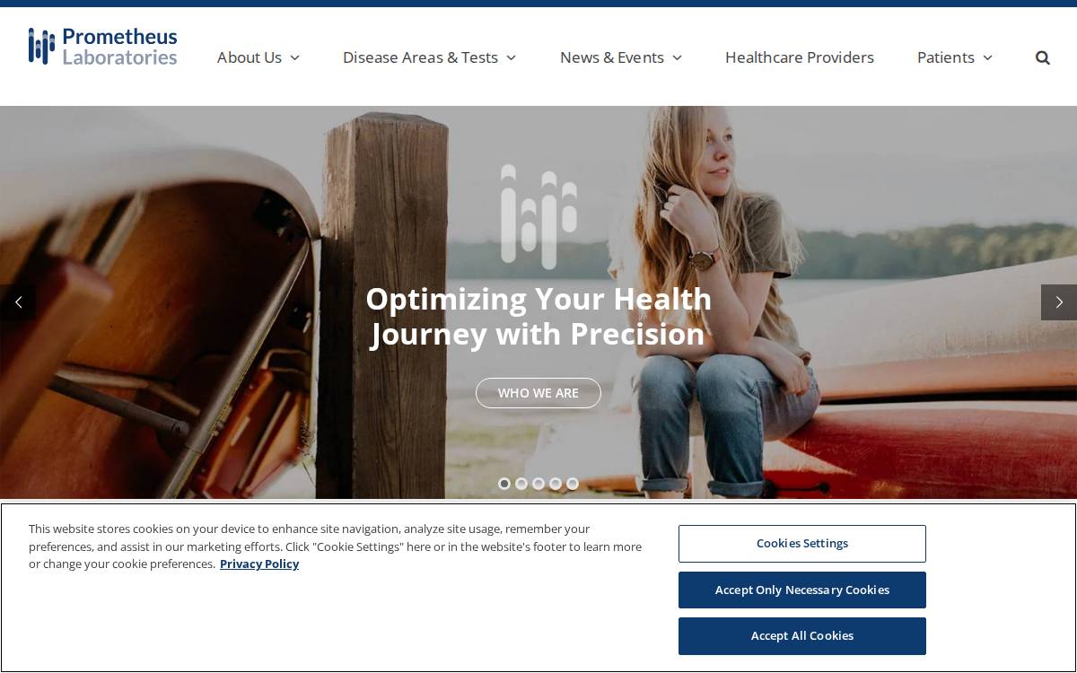 Prometheus Laboratories website preview