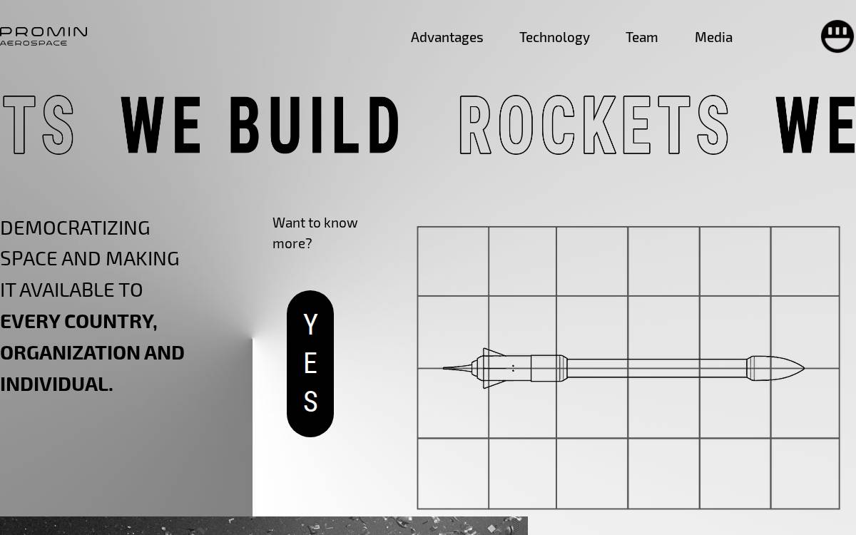 Promin Aerospace website preview
