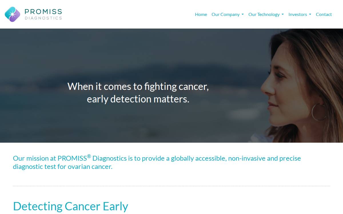 PROMISS Diagnostics website preview