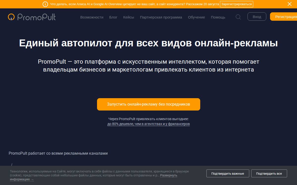 Promopult website preview