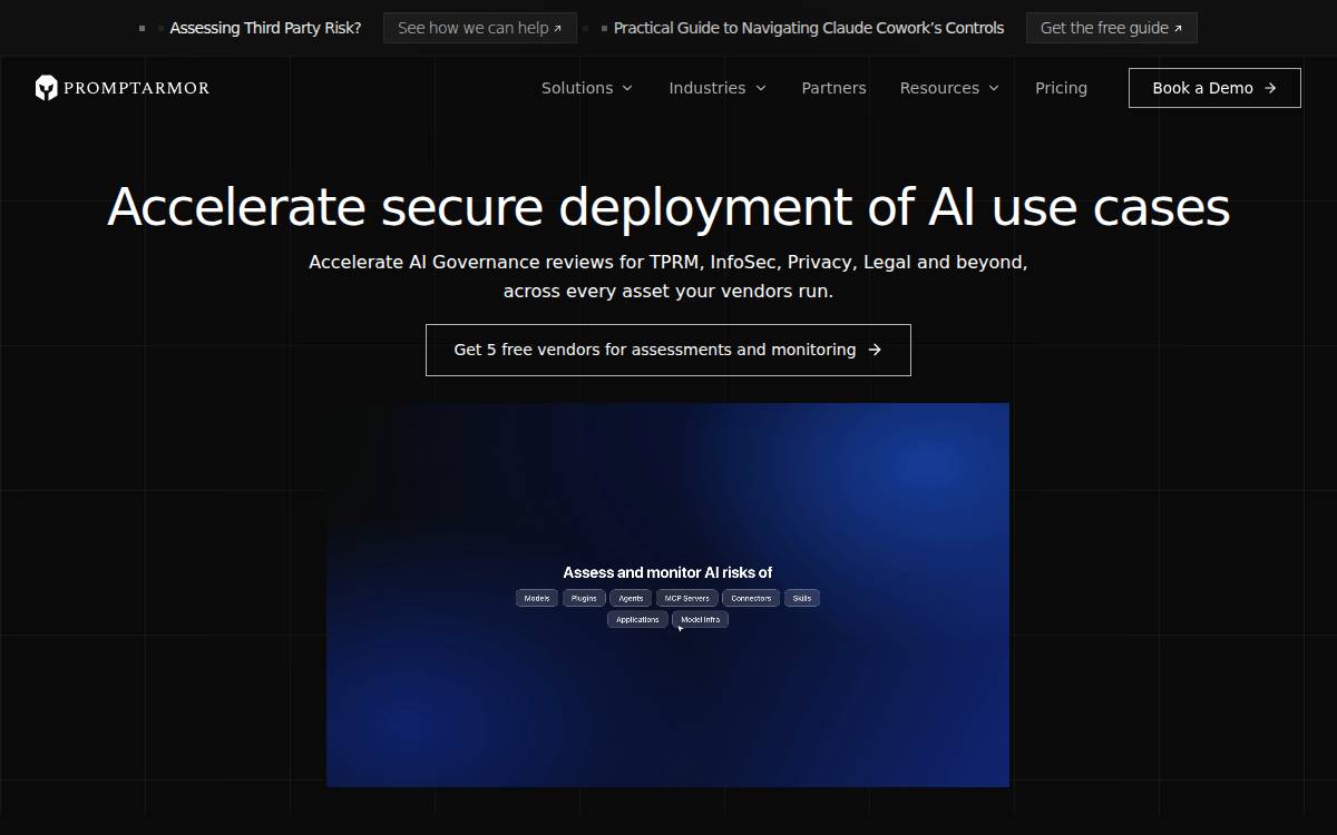 PromptArmor website preview