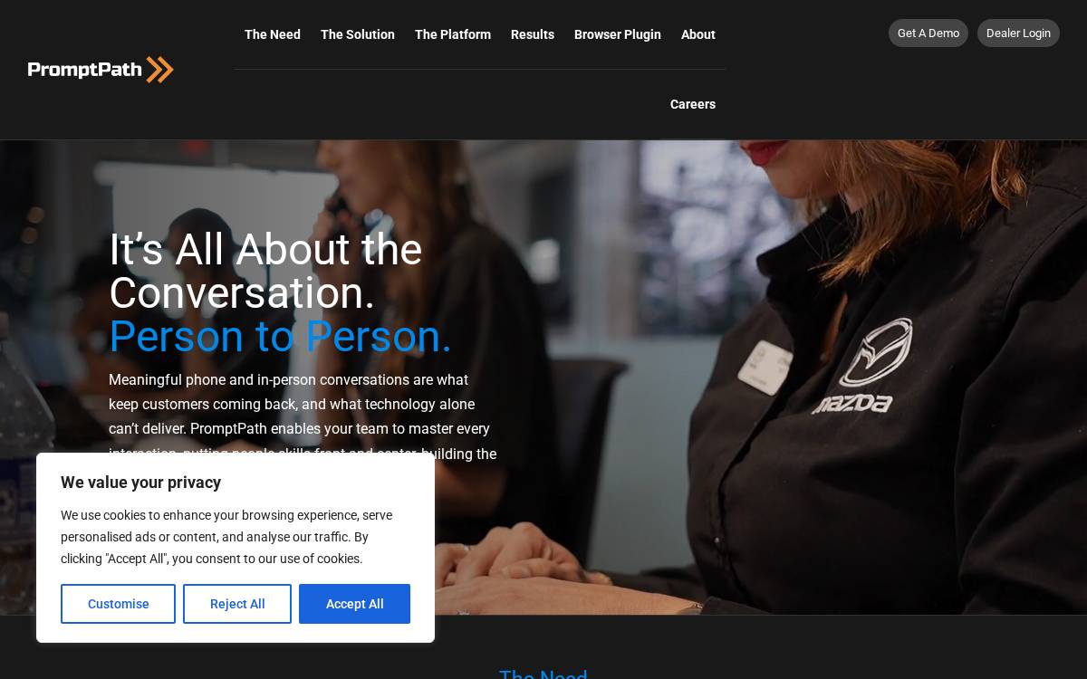 PromptPath website preview