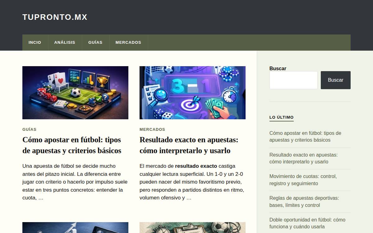 Pronto website preview