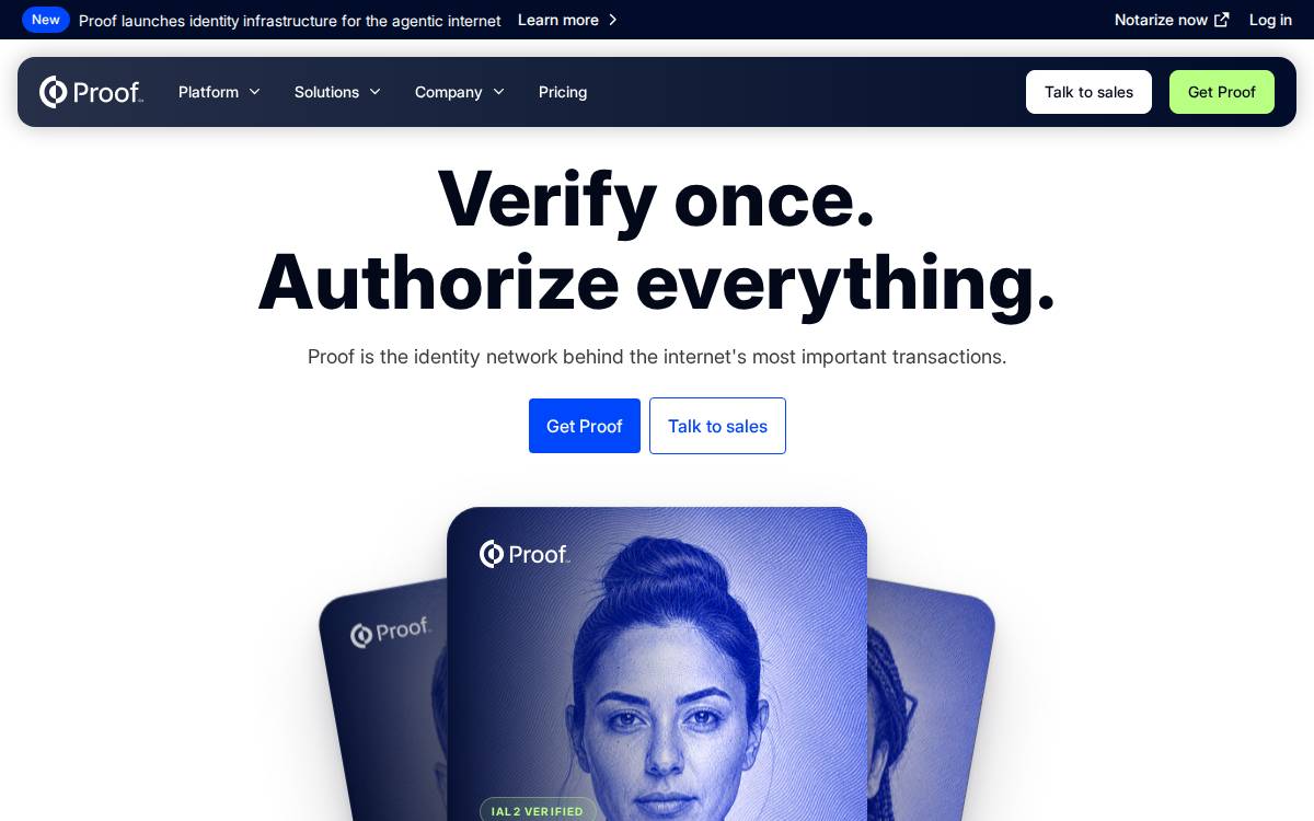 Proof website preview
