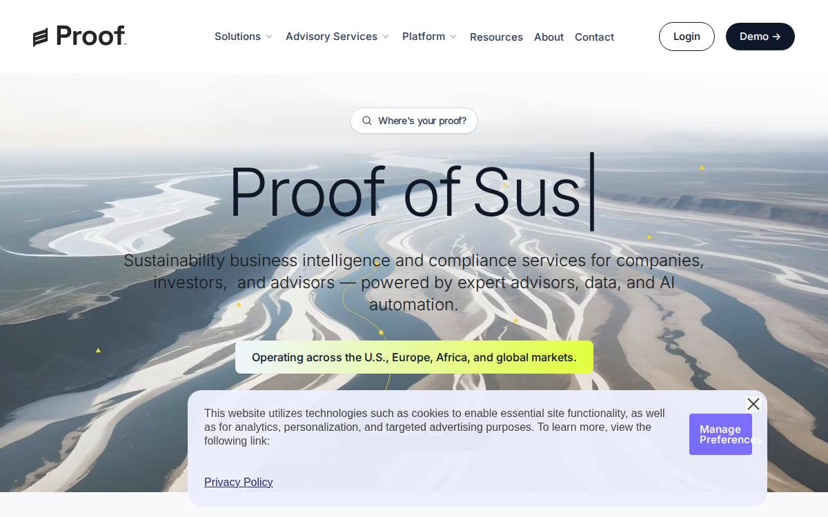 Proof website preview
