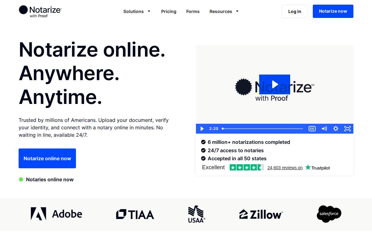 Proof website preview