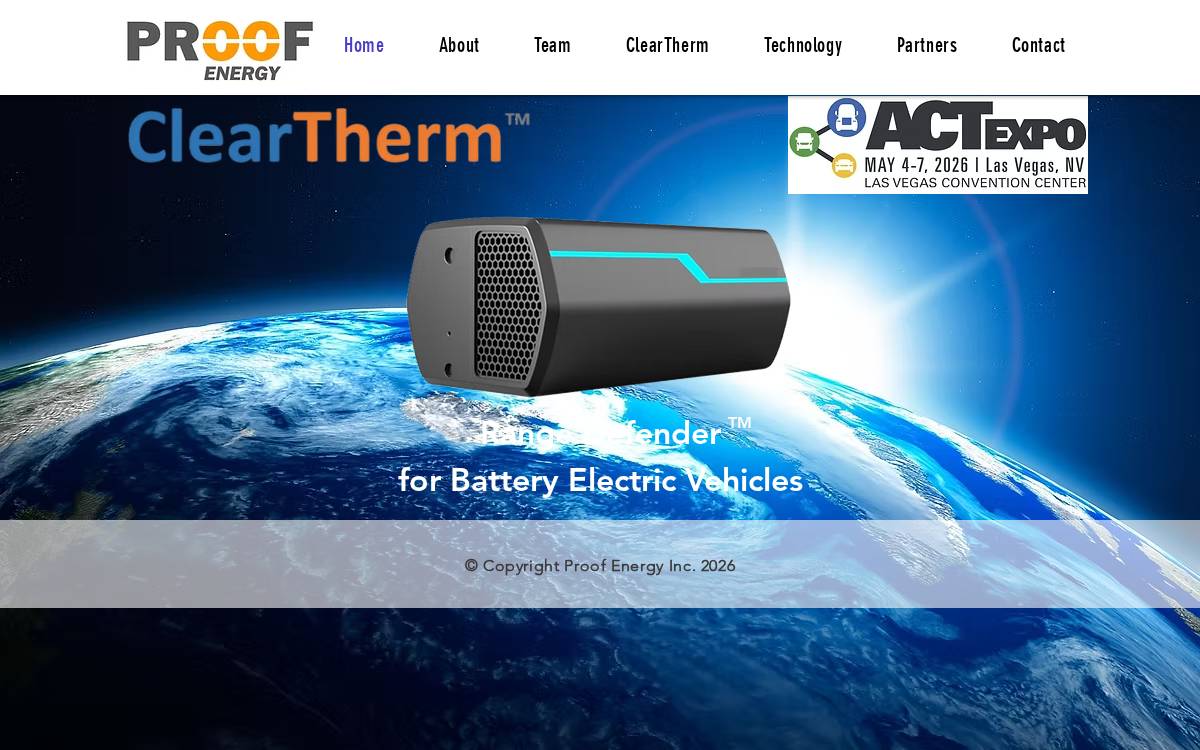 Proof Energy website preview