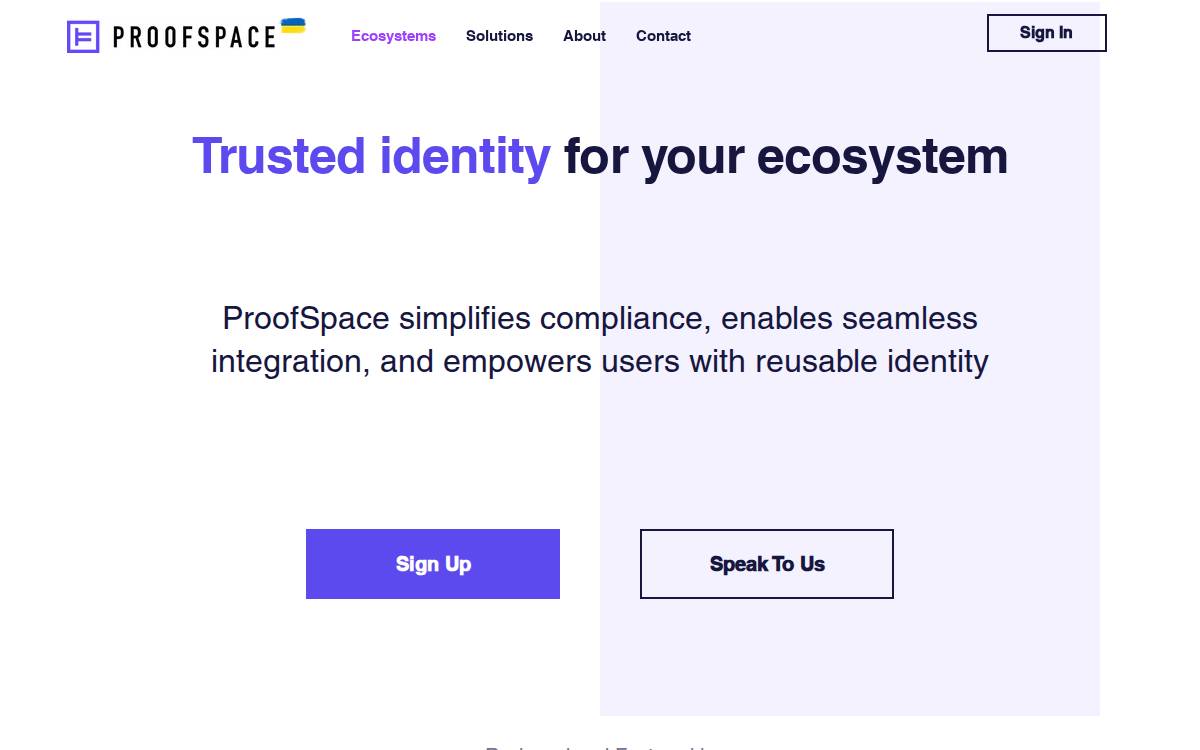 ProofSpace website preview