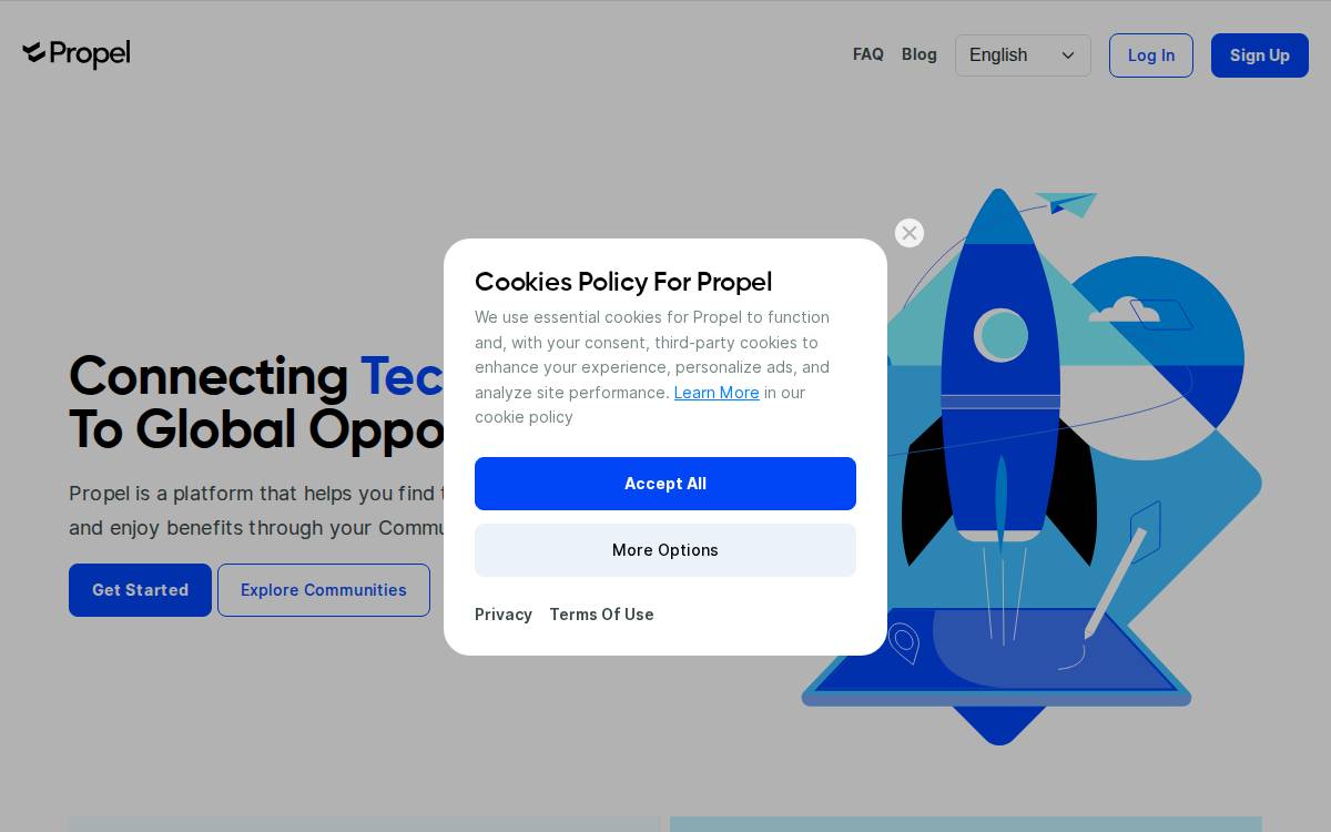 Propel website preview