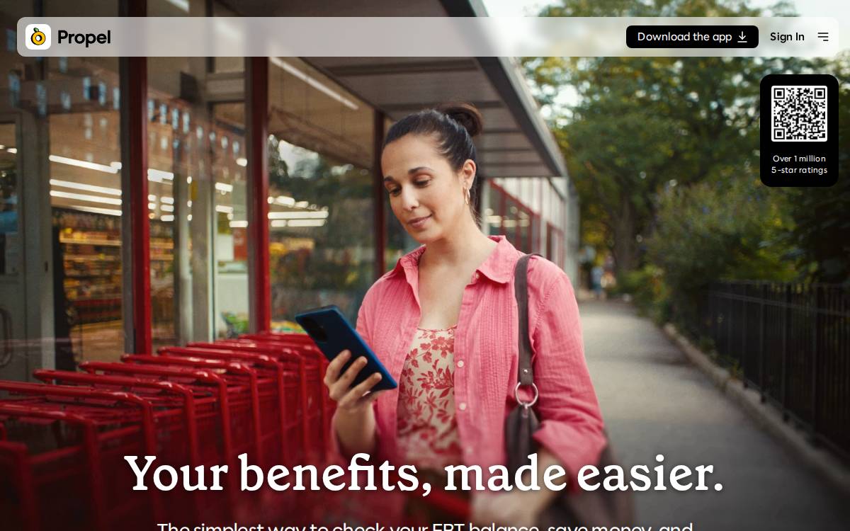 Propel website preview