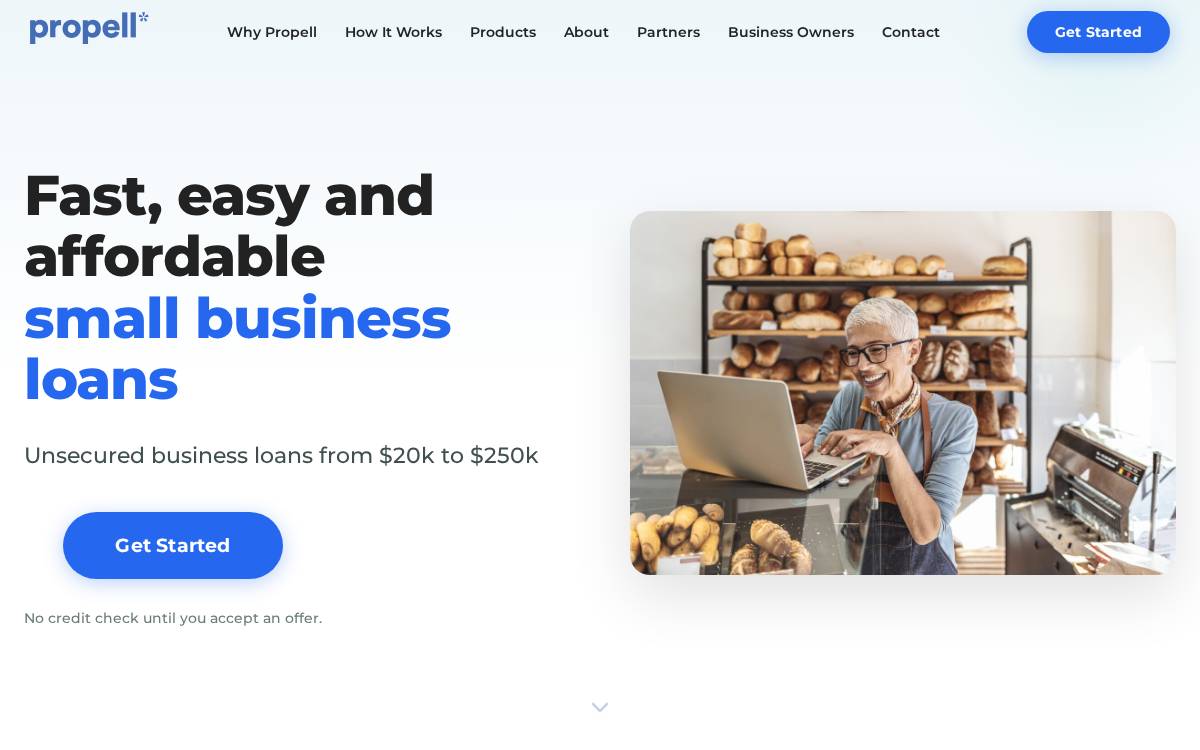 Propellholdings website preview
