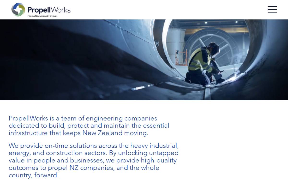 Propell Works website preview