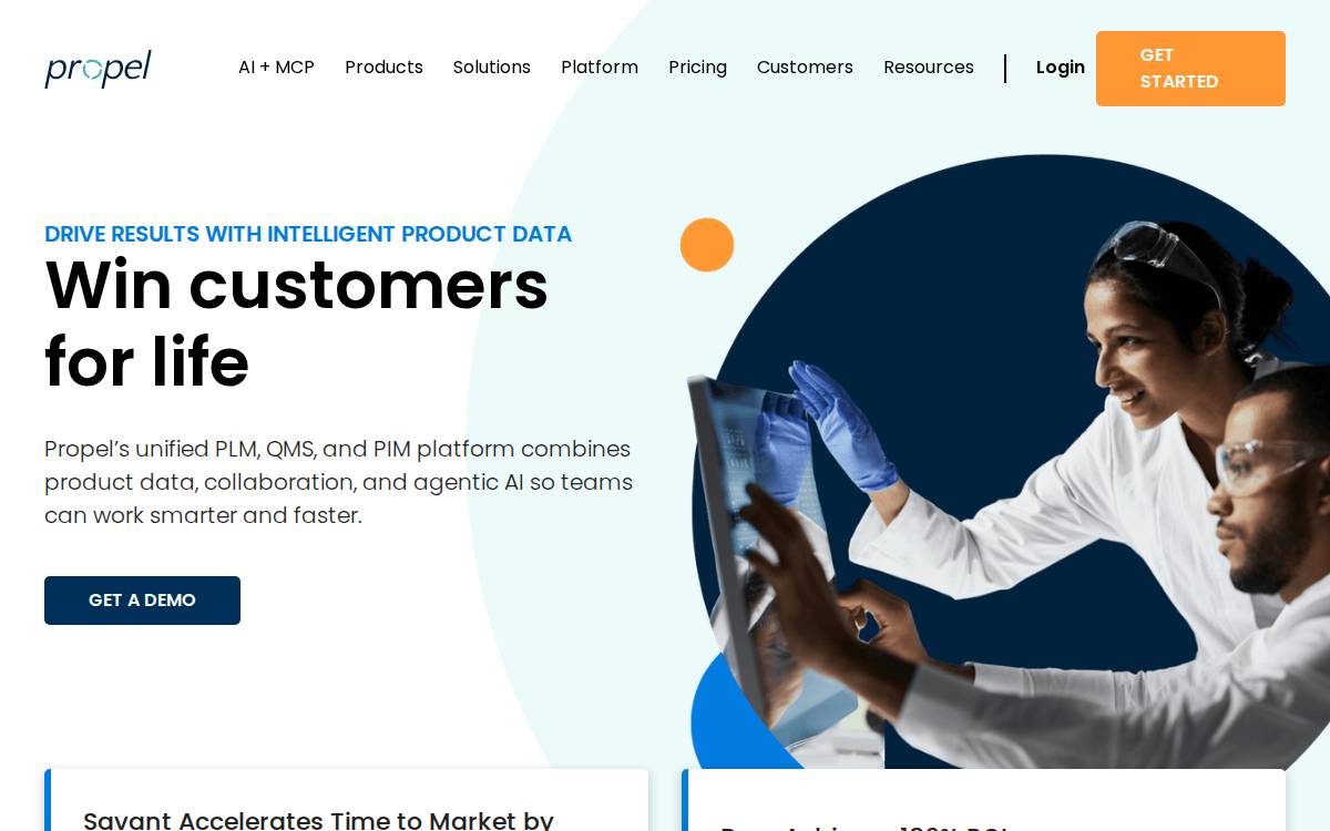 PropelPLM website preview