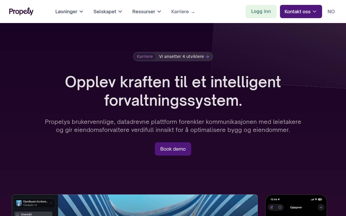 Propely website preview