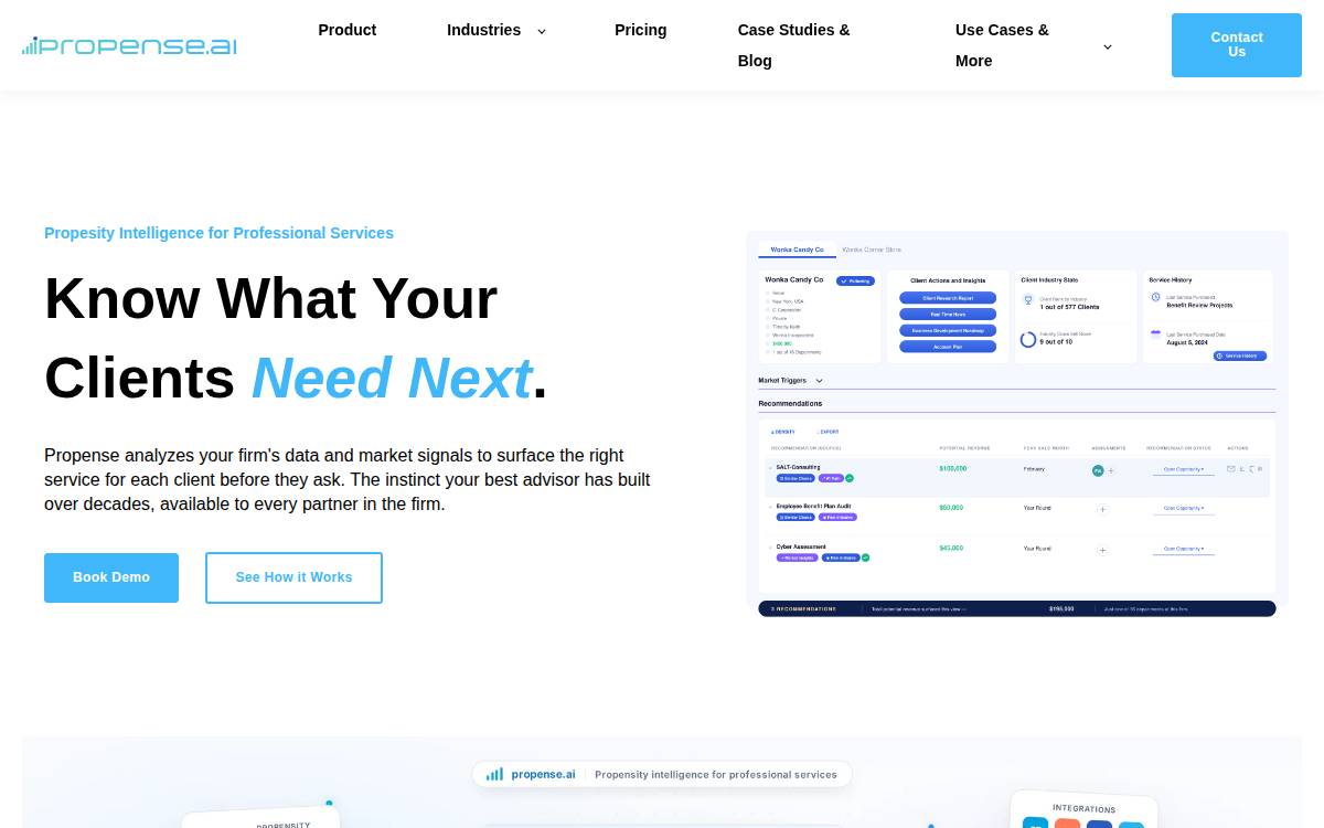 Propense website preview