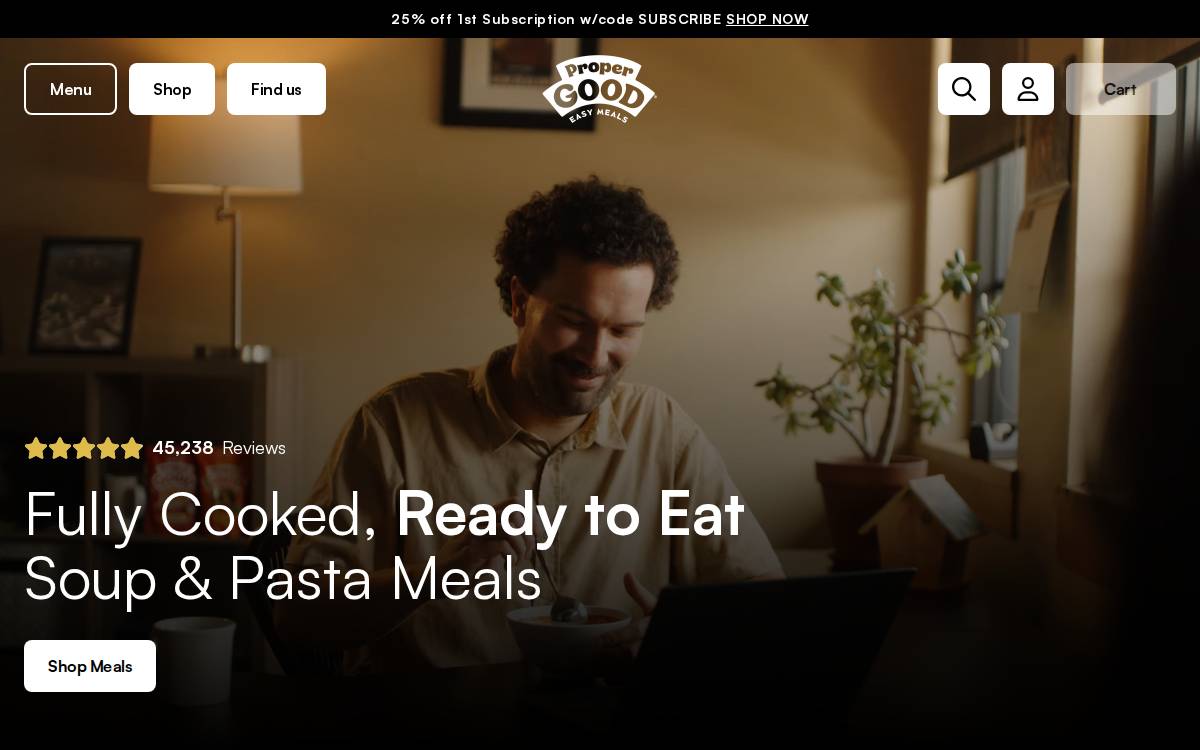 Proper Good website preview