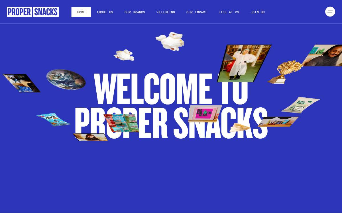 PROPER SNACKS website preview