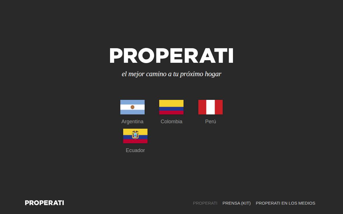 Properati / DreamApps webpage website preview