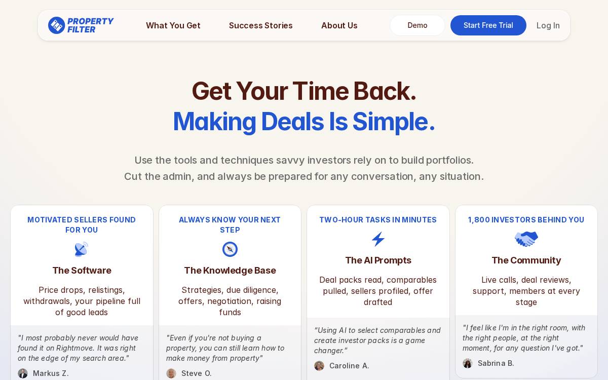 Property Filter.Co website preview