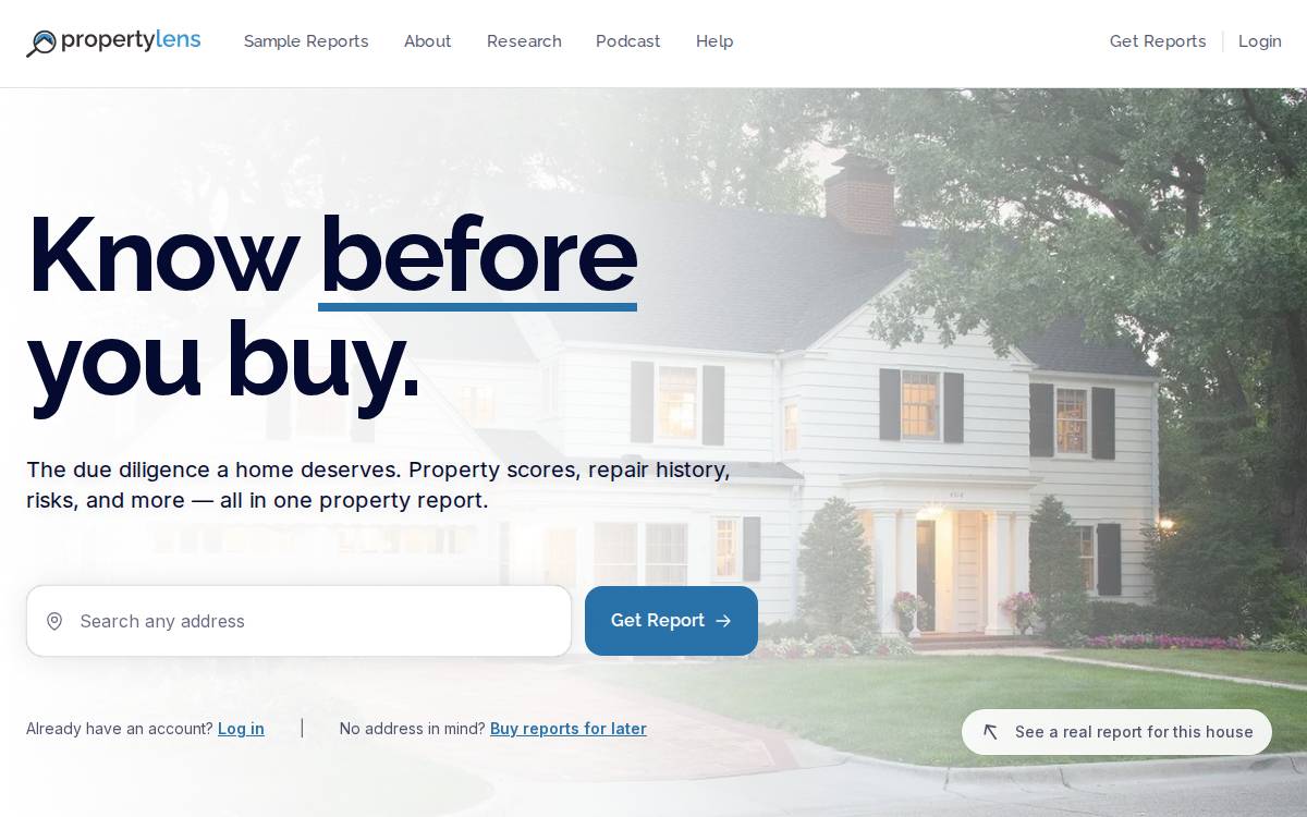 Property Lens website preview