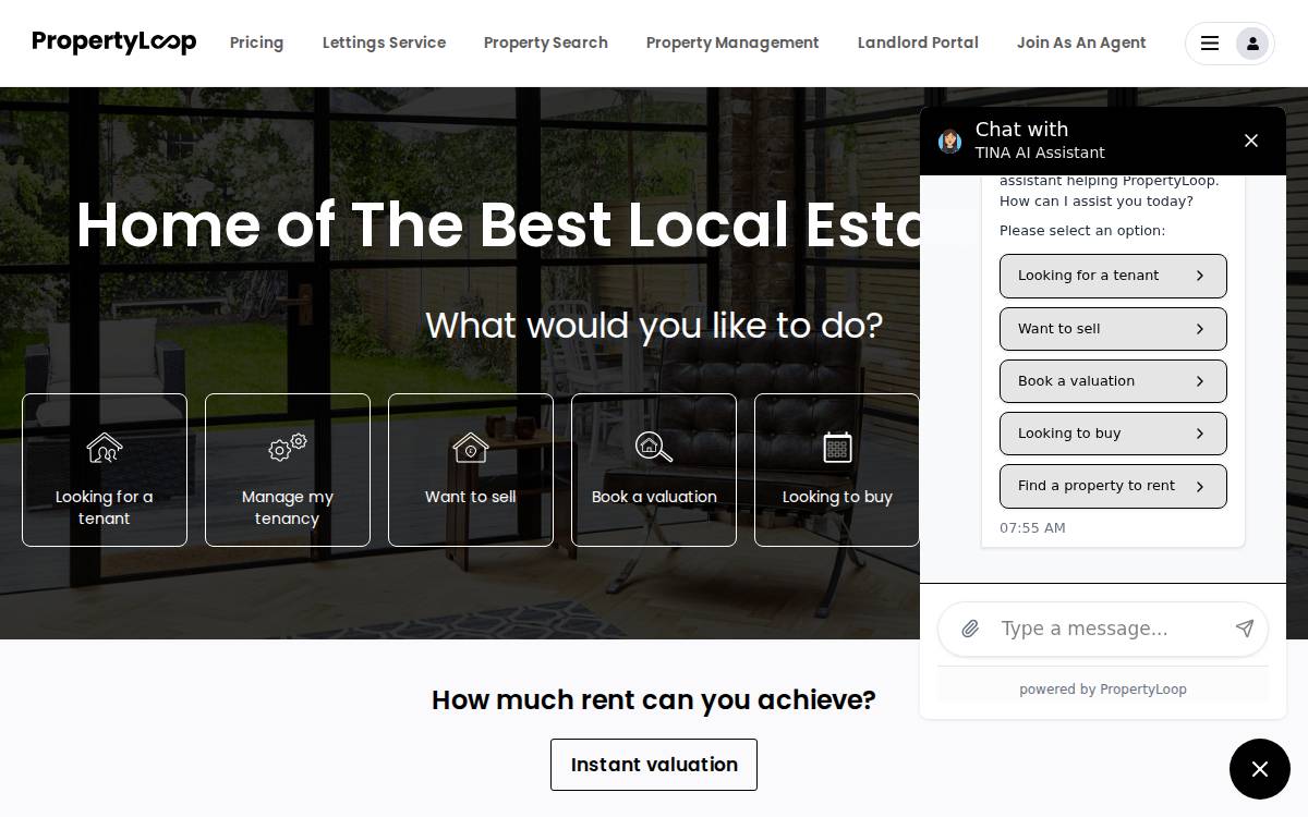 Property Loop website preview
