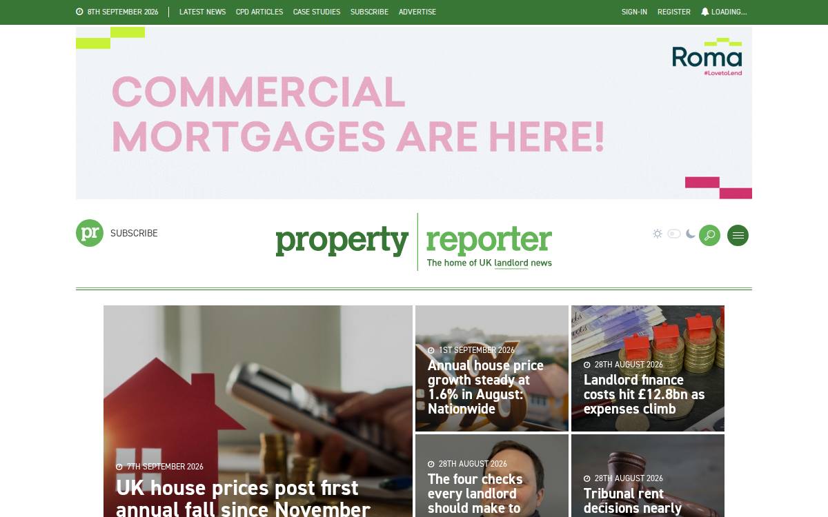 Propertyreporter website preview