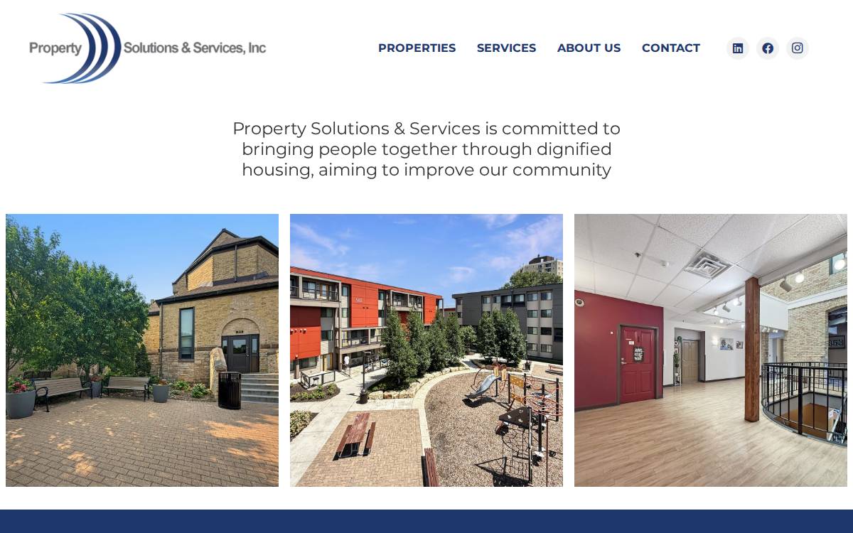 Propertyss website preview