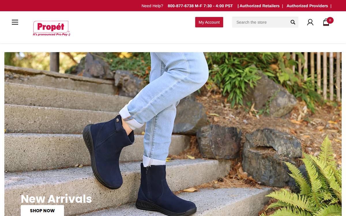 Propét Footwear, Inc. website preview