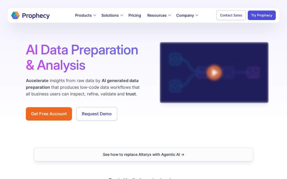 Prophecy website preview