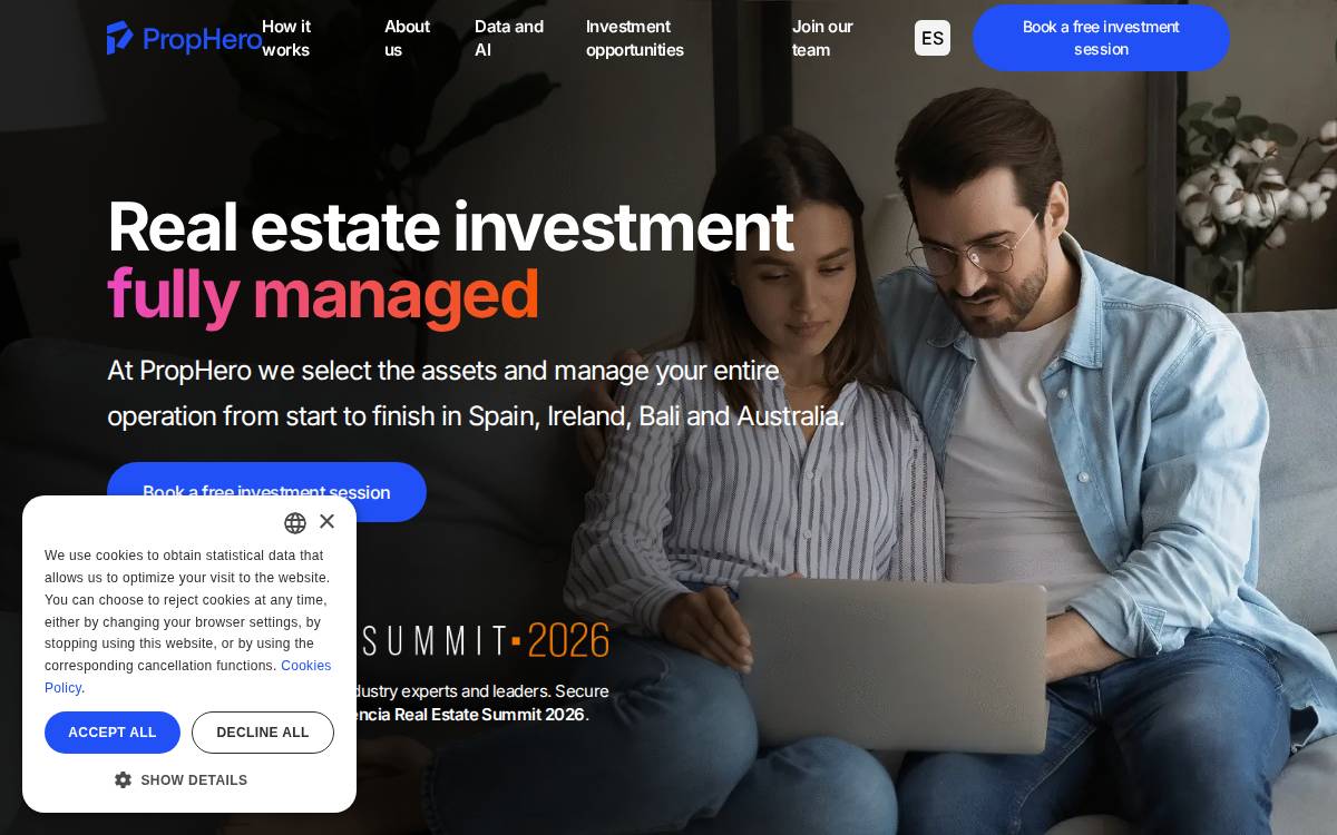 PropHero website preview