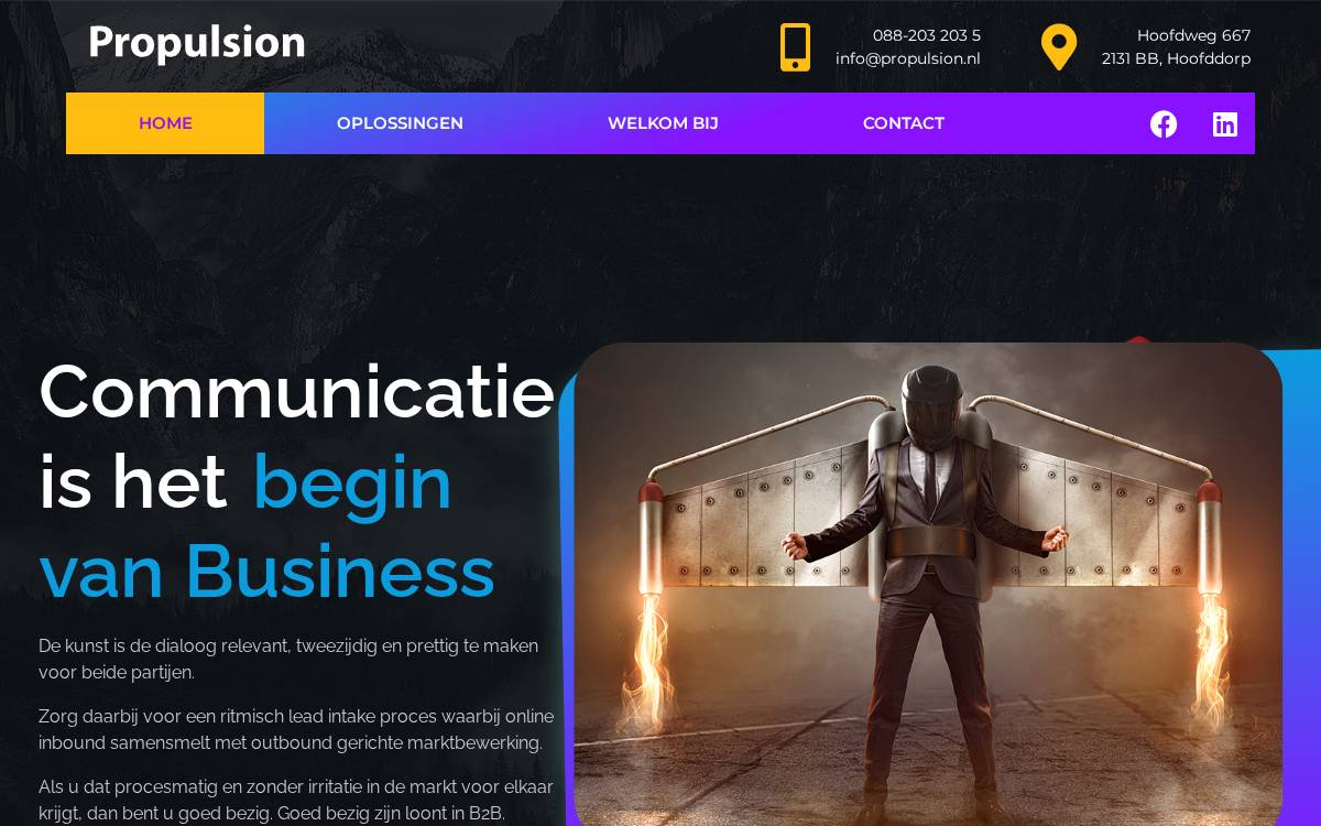 Propulsion website preview