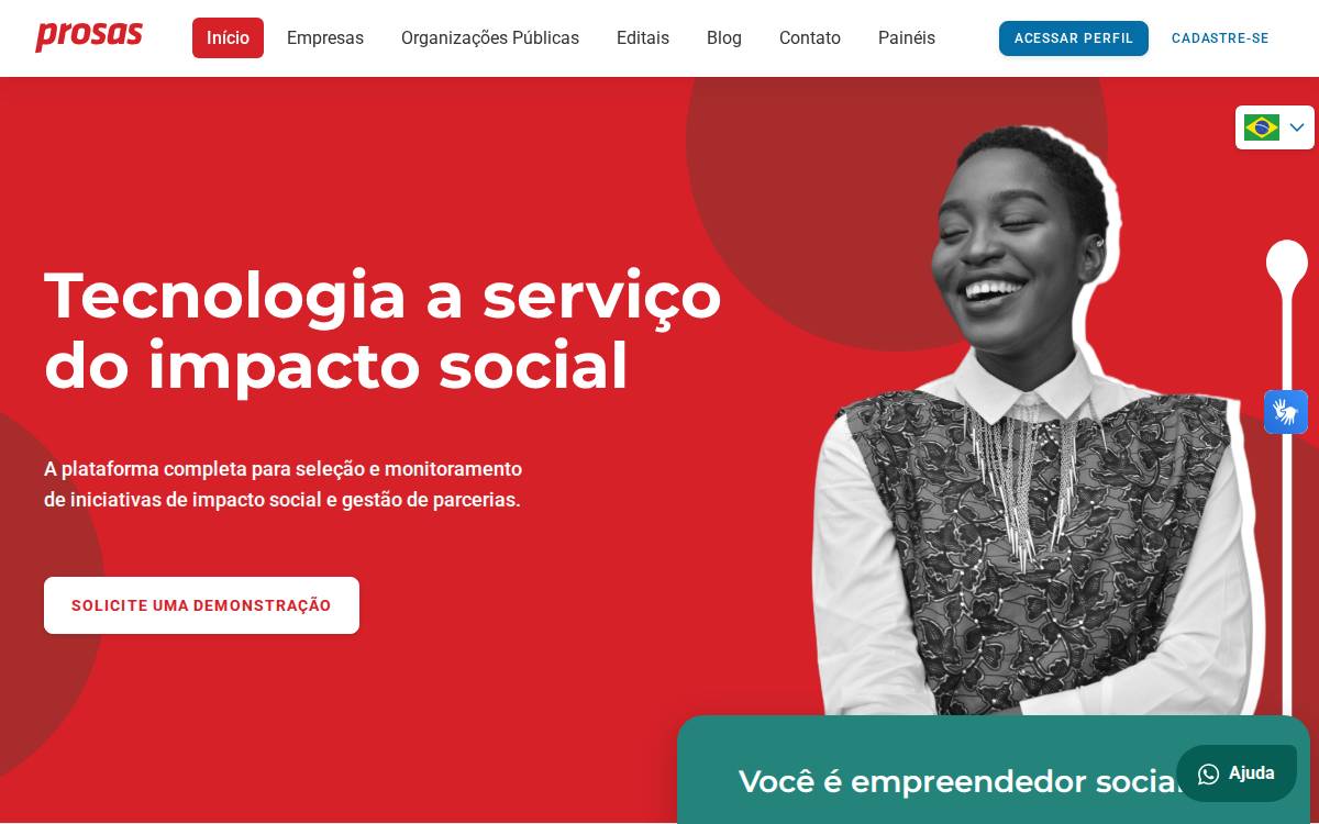 Prosas website preview