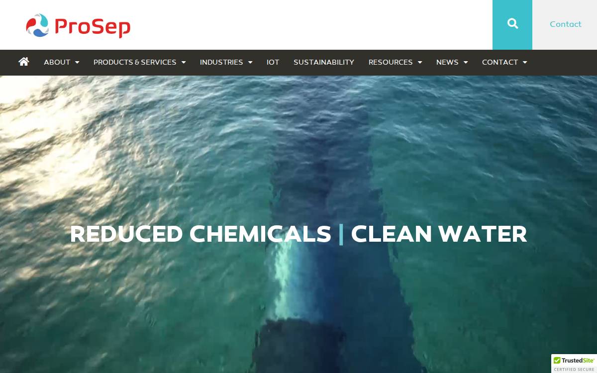 ProSep website preview
