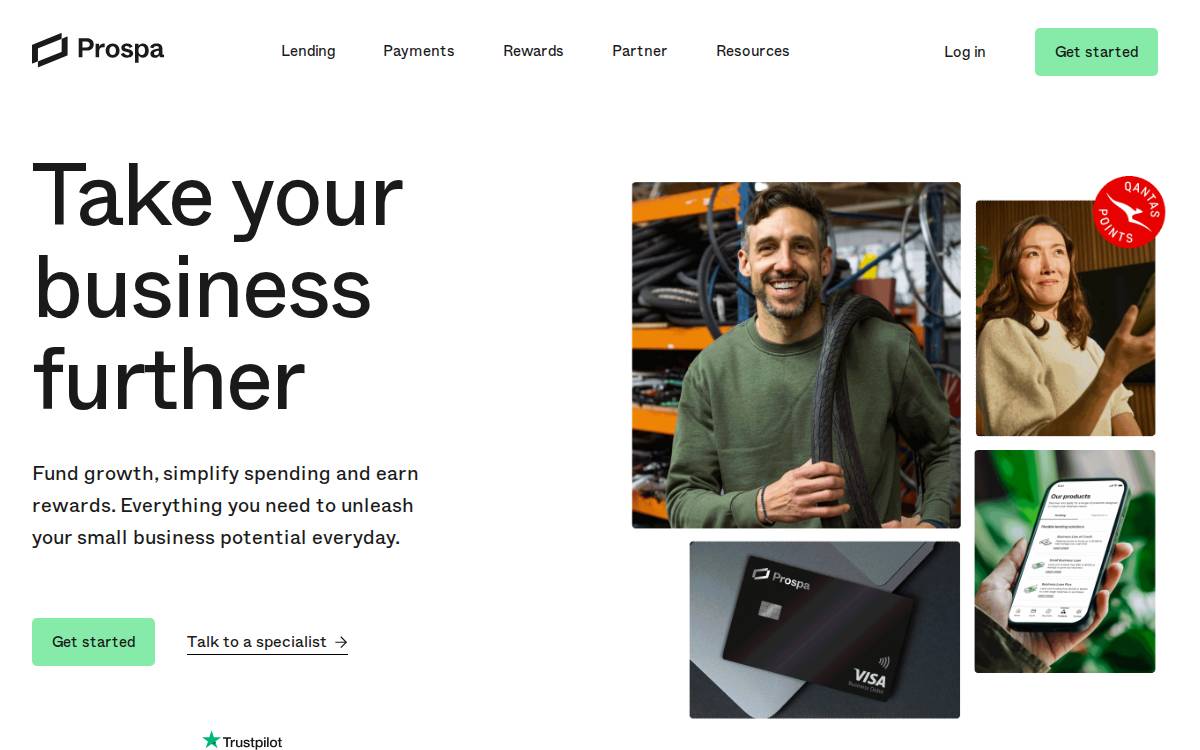 Prospa website preview