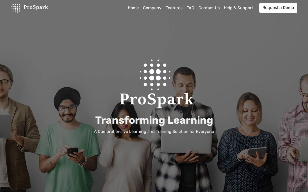 PROSPARK website preview
