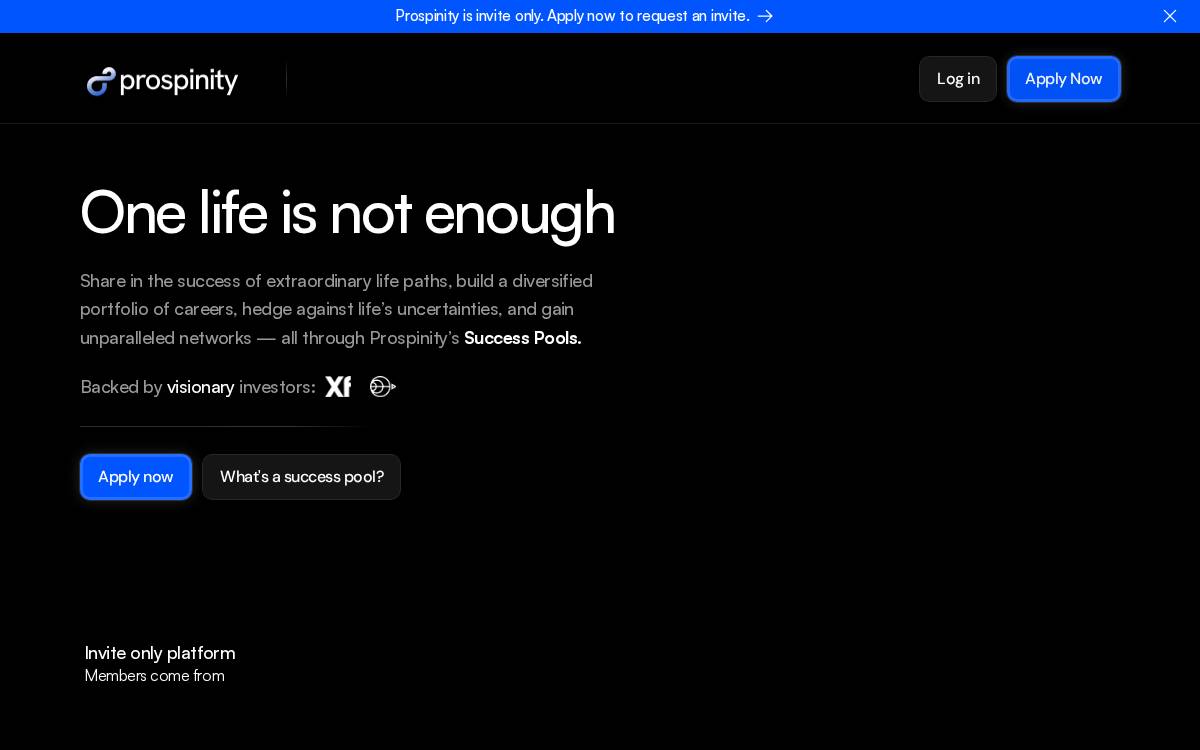 Prospinity website preview