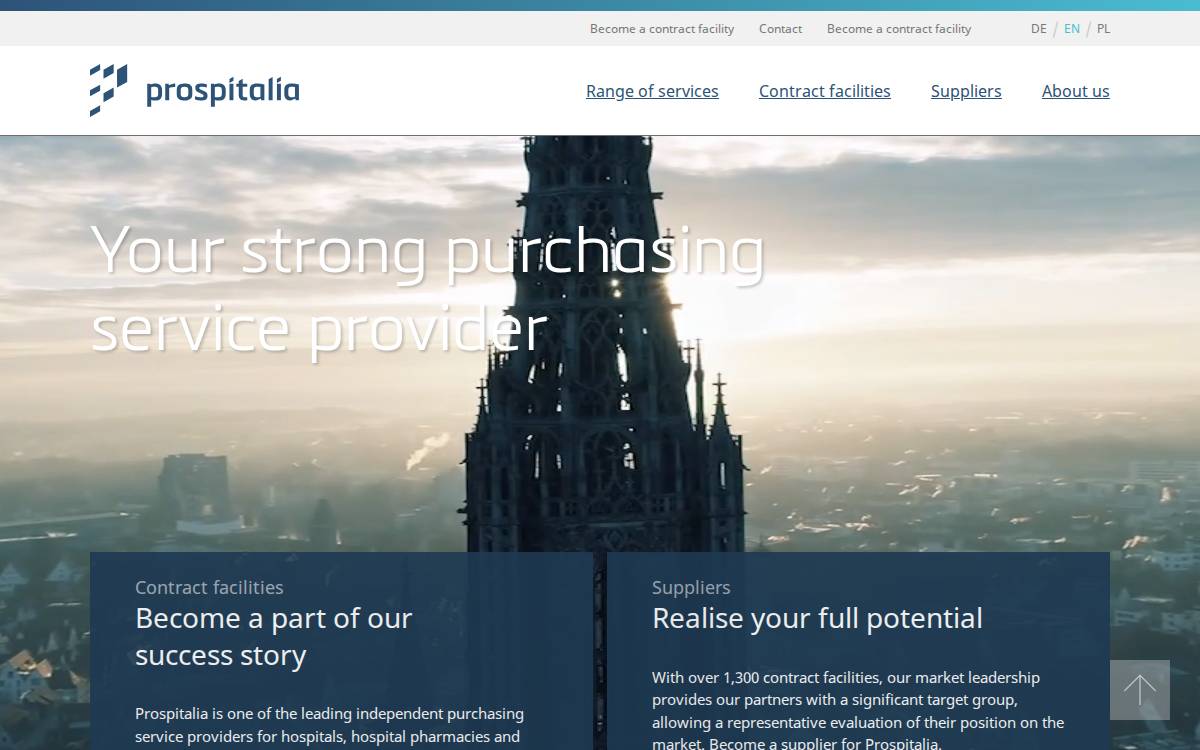 Prospitalia website preview