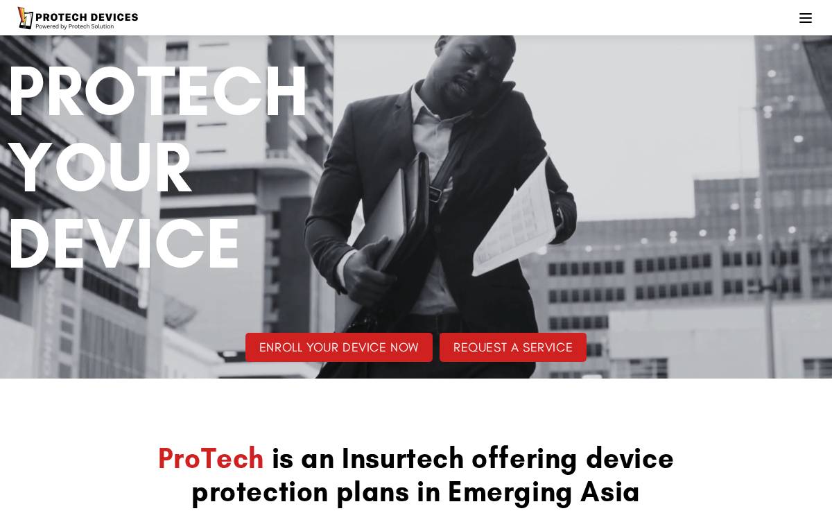 Protechdevices website preview