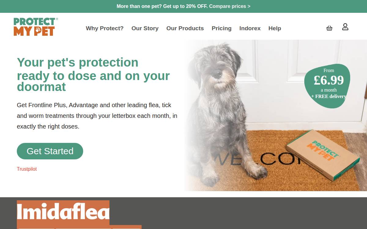 Protect Mypet website preview